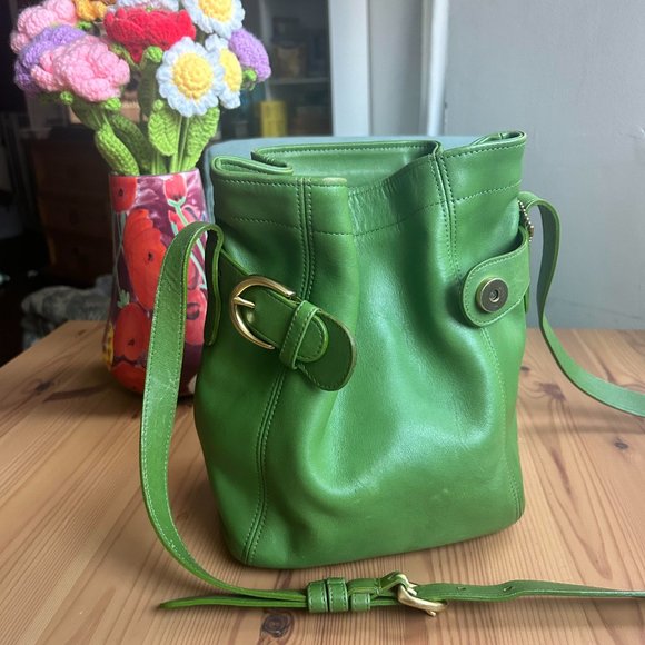 Coach 1997 Leaf Green Soho Belted Pouch - Picture 4 of 8